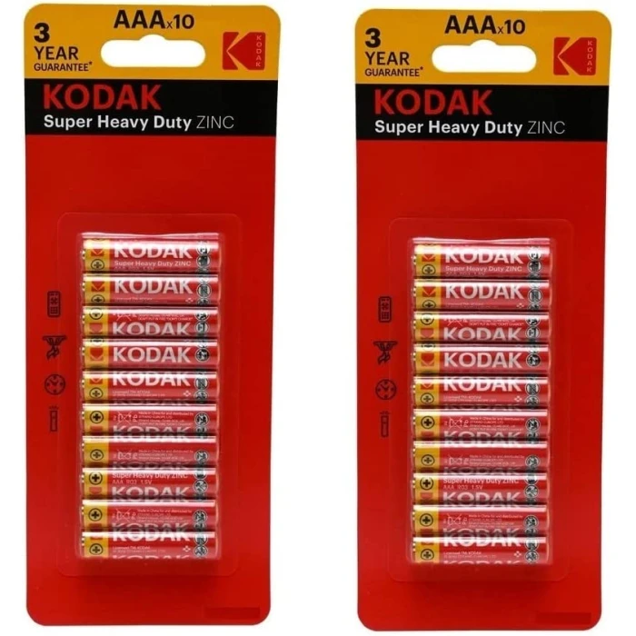 10 Kodak Zinc AA Batteries (10 Pack x 1) Free Delivery - Image 1
