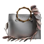 Beverly Hills Polo Club - Grey Leather Top Handle Bag - Image 2