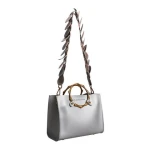 Beverly Hills Polo Club - Grey Leather Top Handle Bag - Image 3