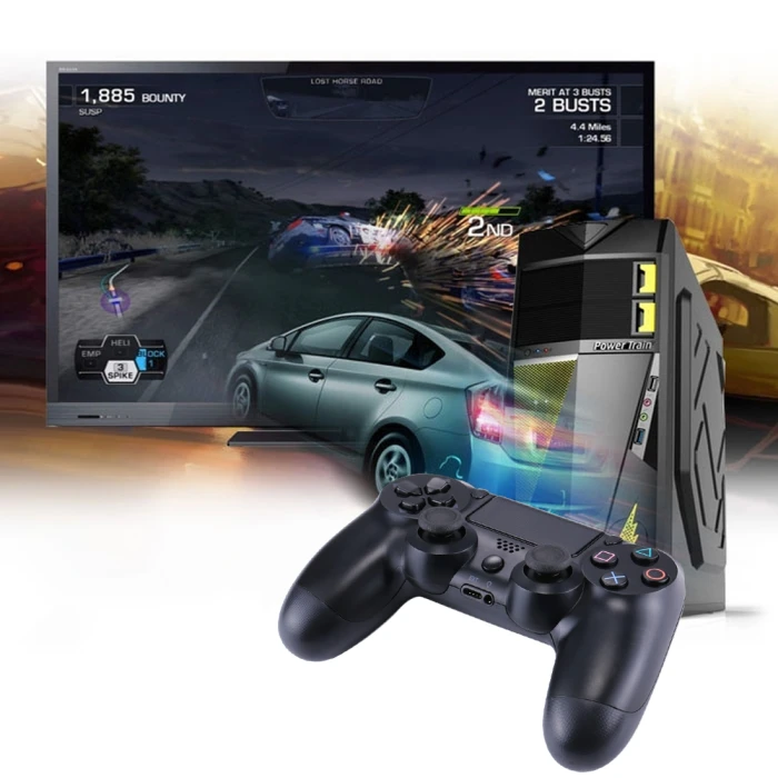 Doubleshock Wireless Game Controller for Sony PS4 (Black) - Image 2