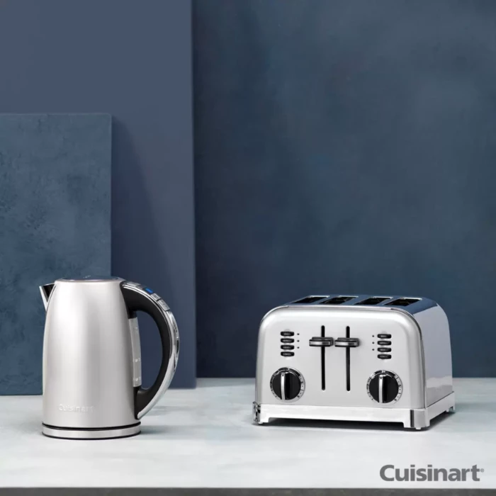 Cuisinart Style Multi Temp 1.7L Kettle & 4 Slot Toaster Set - Frosted Pearl - Image 2
