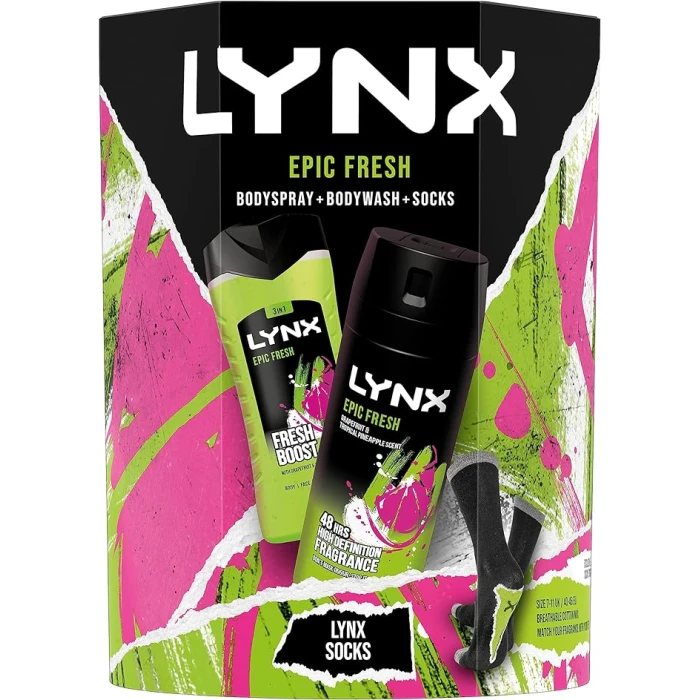 Lynx Duo & Socks Gift Set - Epic Fresh - Image 2