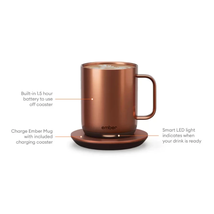 Ember 10oz (295ml) Temperature Control Mug 2 in Copper - Image 3