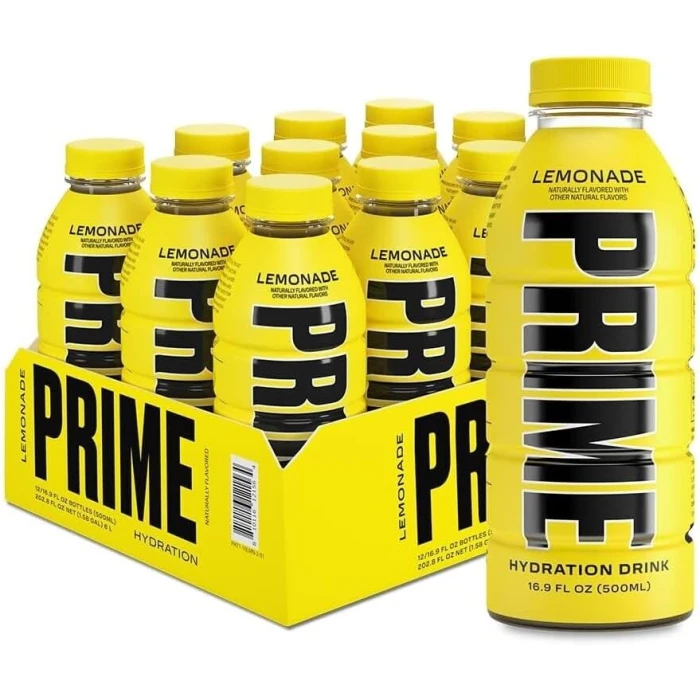 PRIME Hydration Lemonade Drink, 12 x 500ml - Image 1