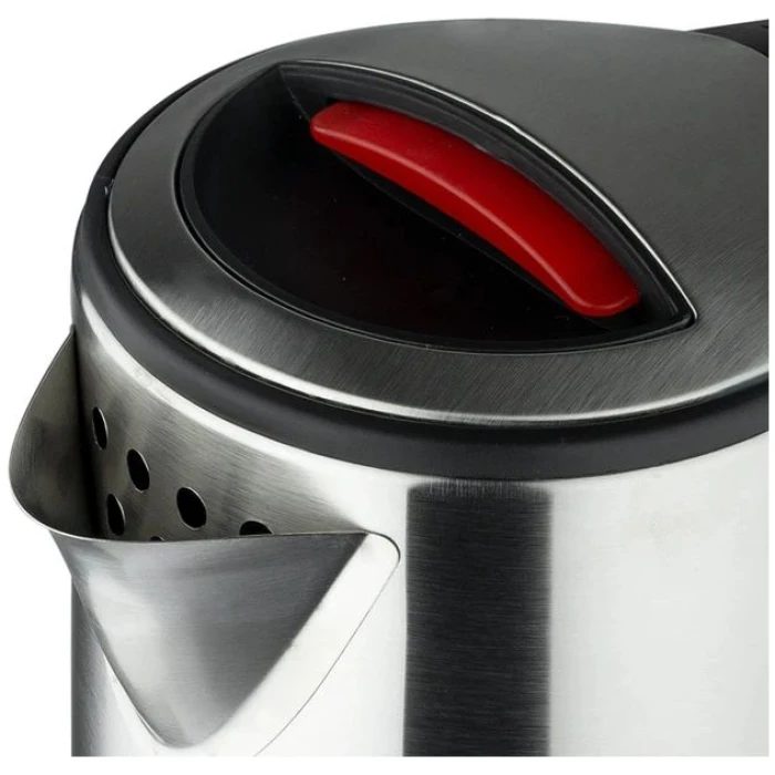 Holms & Moresby Brushed Stainless Steel Electric 2.3L Cordless Kettle (Quiet & Fast Boil 1800W, washable anti-scale filter, Pull to open hinged lid, Perfect pour spout) UK Brand - Image 4