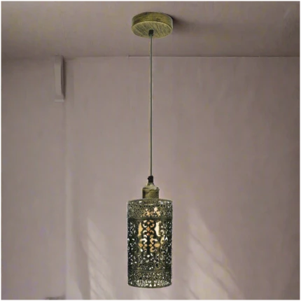 Industrial Vintage Ratio Adjustable Metal Cage Pendant Lighting ~3930